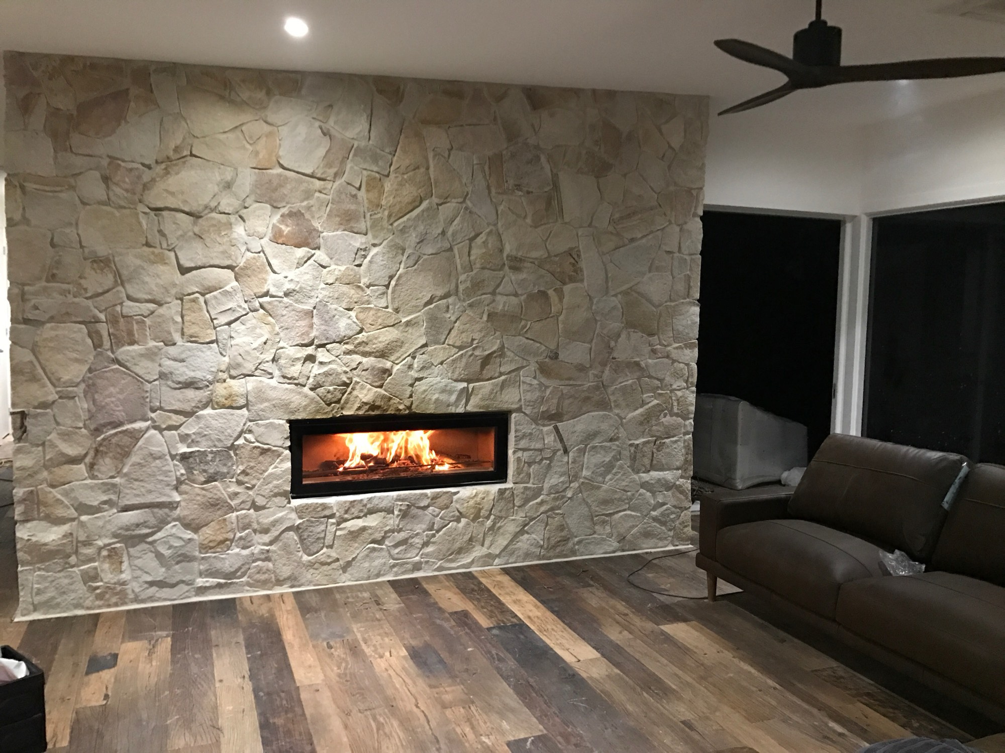 Reclaimed Chinese Elm flooring detail